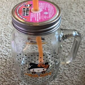 new glass hello kitty cup